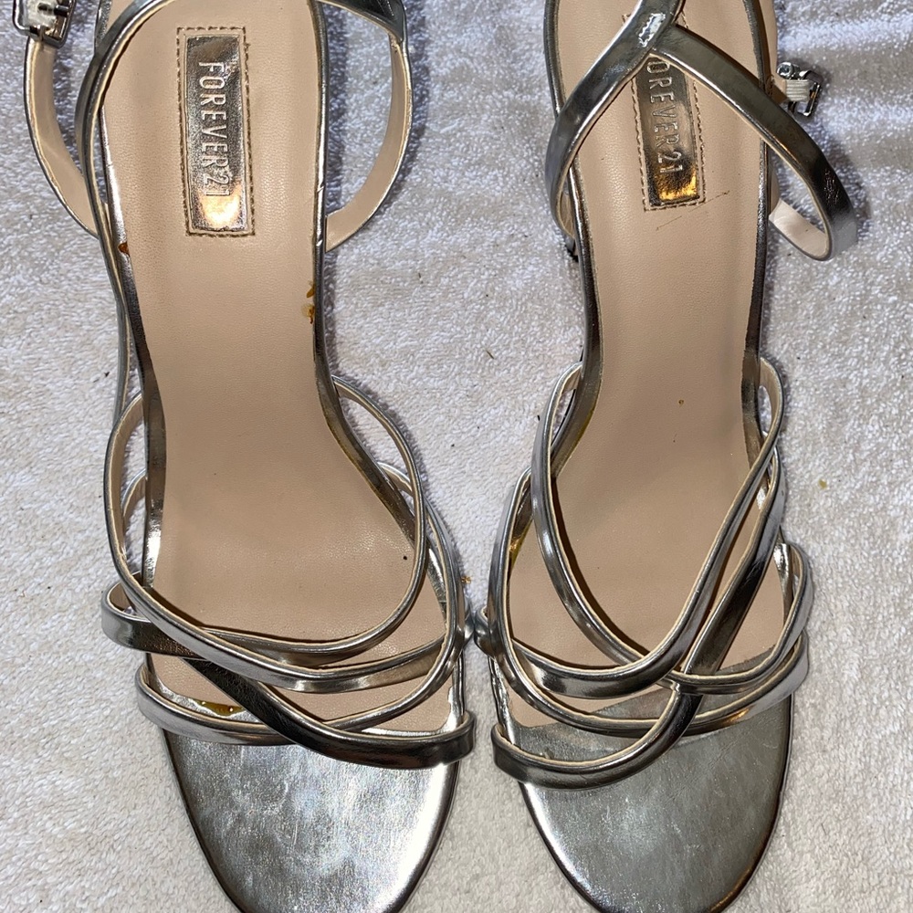 Silver F21 Night out Heel